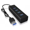 ICY BOX IB-HUB1409-U3 USB 3.2 Gen 1 (3.1 Gen 1) Type-A 5000 Mbit/s nero