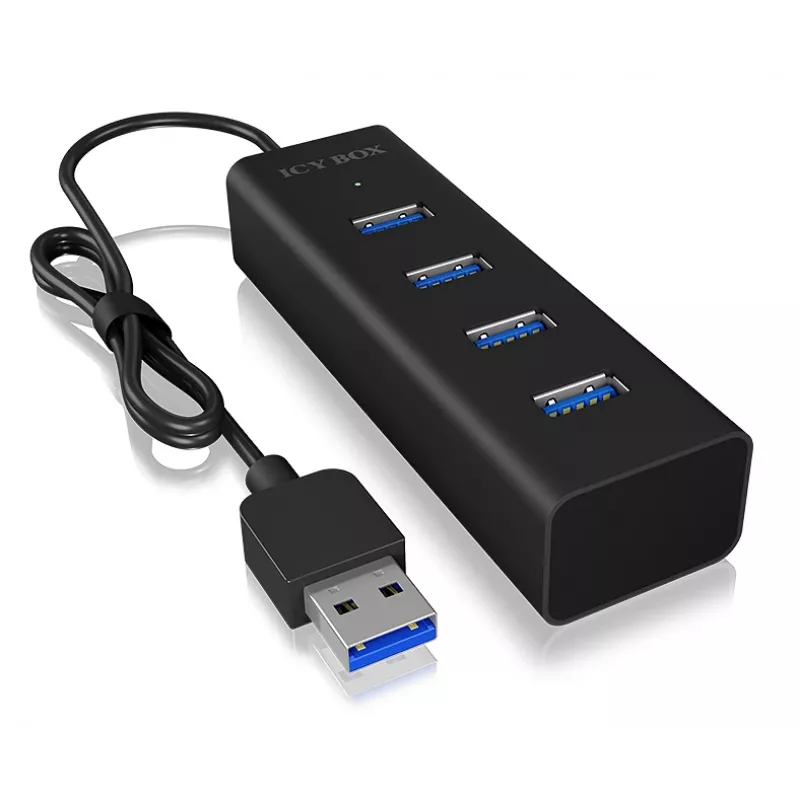 ICY BOX IB-HUB1409-U3 USB 3.2 Gen 1 (3.1 Gen 1) Type-A 5000 Mbit/s nero