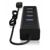 ICY BOX IB-HUB1409-U3 USB 3.2 Gen 1 (3.1 Gen 1) Type-A 5000 Mbit/s nero
