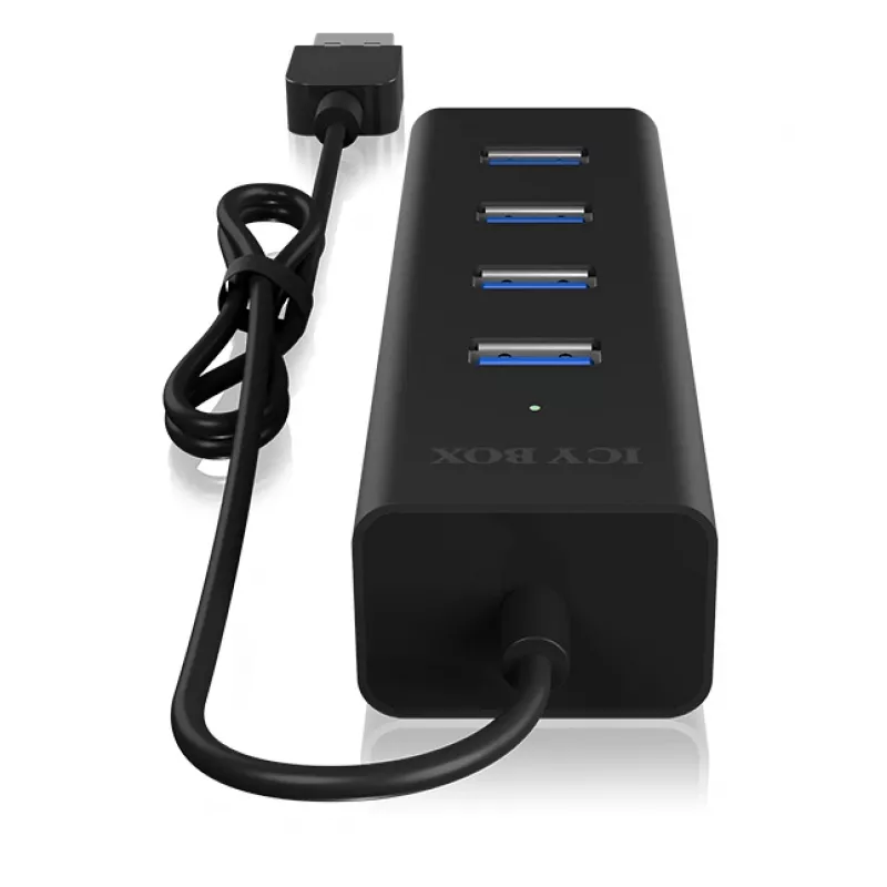 ICY BOX IB-HUB1409-U3 USB 3.2 Gen 1 (3.1 Gen 1) Type-A 5000 Mbit/s nero