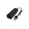 ICY BOX IB-HUB1409-U3 USB 3.2 Gen 1 (3.1 Gen 1) Type-A 5000 Mbit/s nero