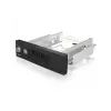 ICY BOX IB-168SK-B rack mobile senza vassoio per HDD SATA da 3,5″ in vano da 5,25″ (13,3 cm), con serratura, nero