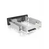 ICY BOX IB-168SK-B rack mobile senza vassoio per HDD SATA da 3,5″ in vano da 5,25″ (13,3 cm), con serratura, nero