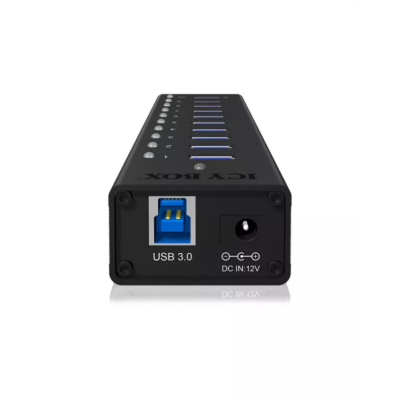 ICY BOX IB-AC6110 USB 3.2 Gen 1 (3.1 Gen 1) Type-B 5000 Mbit/s nero