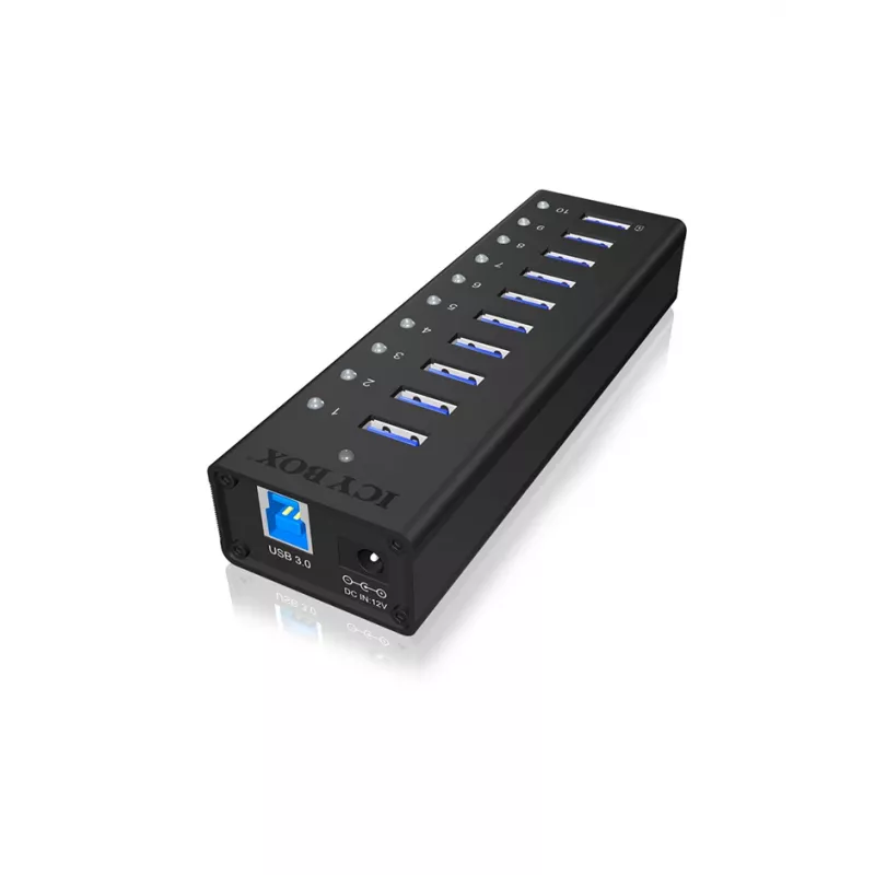 ICY BOX IB-AC6110 USB 3.2 Gen 1 (3.1 Gen 1) Type-B 5000 Mbit/s nero