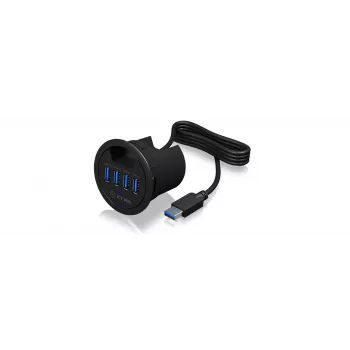 ICY BOX IB-HUB1403 USB 3.2 Gen 1 (3.1 Gen 1) Type-A 5000 Mbit/s nero