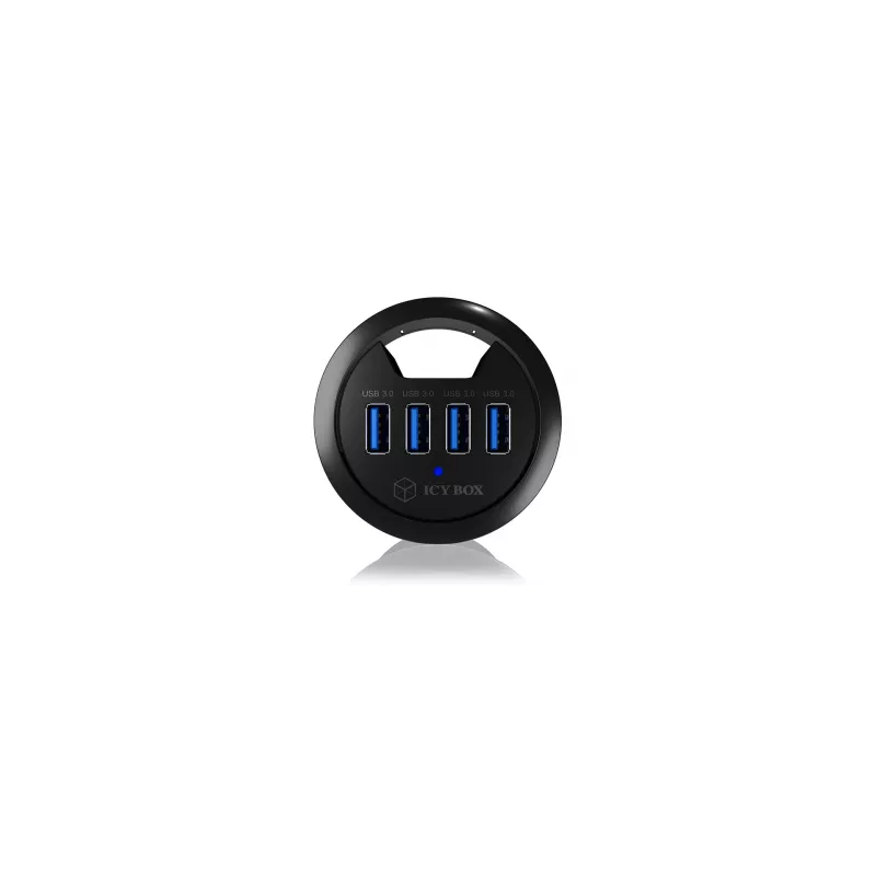 ICY BOX IB-HUB1403 USB 3.2 Gen 1 (3.1 Gen 1) Type-A 5000 Mbit/s nero
