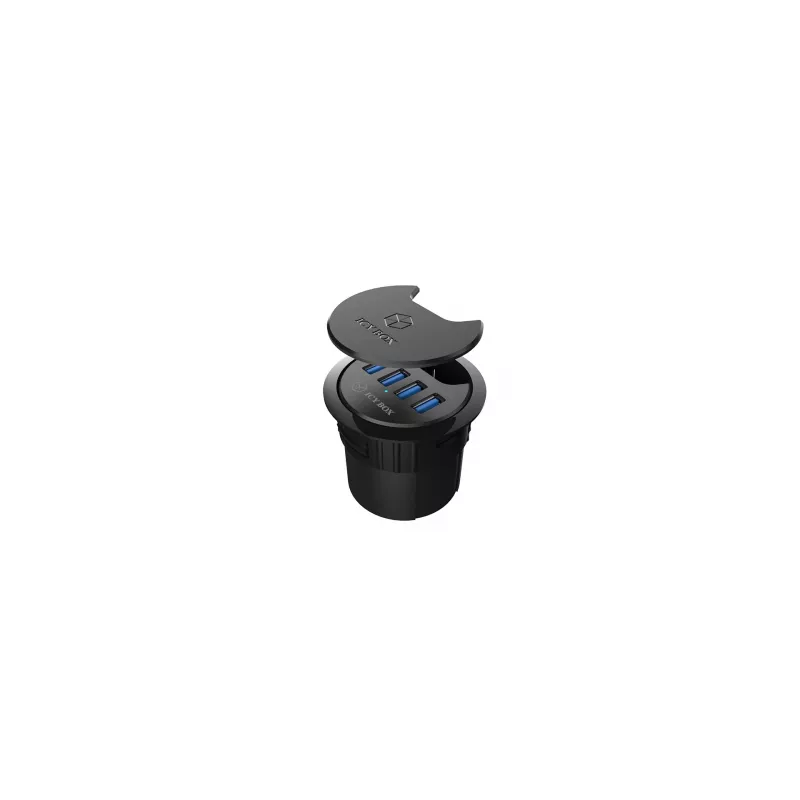 ICY BOX IB-HUB1403 USB 3.2 Gen 1 (3.1 Gen 1) Type-A 5000 Mbit/s nero