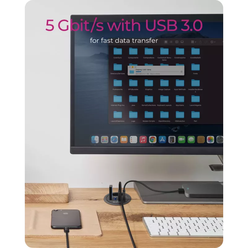 ICY BOX IB-HUB1403 USB 3.2 Gen 1 (3.1 Gen 1) Type-A 5000 Mbit/s nero