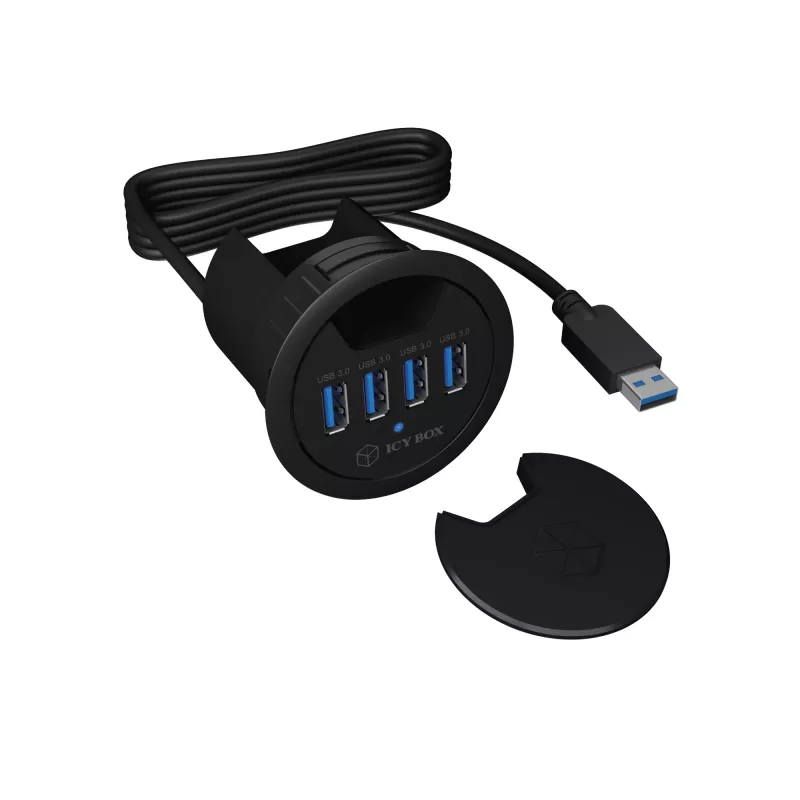 ICY BOX IB-HUB1403 USB 3.2 Gen 1 (3.1 Gen 1) Type-A 5000 Mbit/s nero