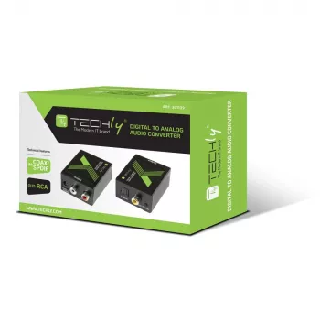Techly Convertitore audio SPDIF digitale ad analogico IDATA SPDIF-3