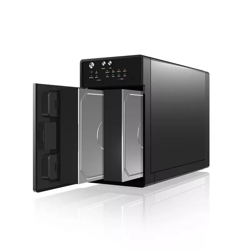 ICY BOX IB-RD3620SU3 Disk array 0 TB desktop nero