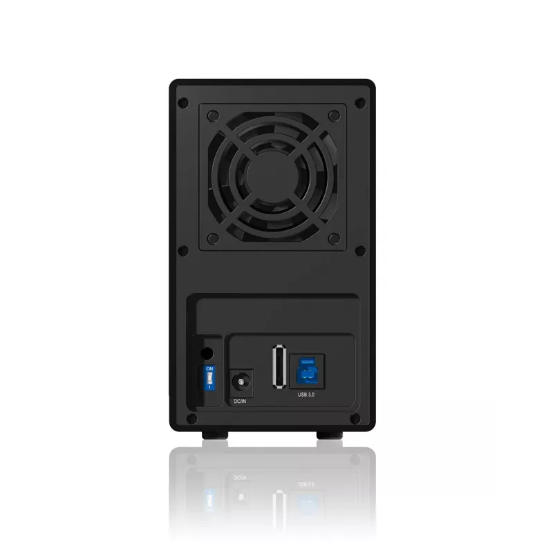 ICY BOX IB-RD3620SU3 Disk array 0 TB desktop nero