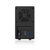 ICY BOX IB-RD3620SU3 Disk array 0 TB desktop nero