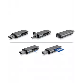 ICY BOX IB-CR200-C Lettore di schede USB 2.0 nero