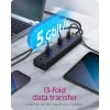 ICY BOX IB-AC6113 USB 3.2 Gen 1 (3.1 Gen 1) Type-B 5000 Mbit/s nero