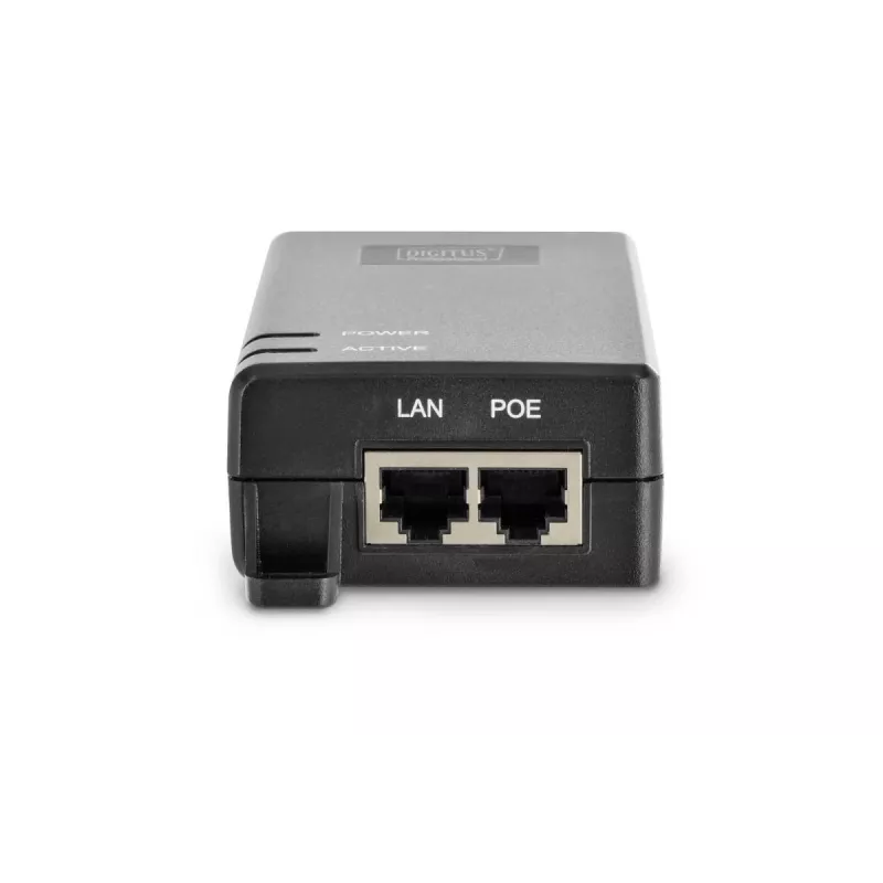 DIGITUS Iniettore PoE+, 802.3at 10/100/1000 Mbps uscita max 48V, 30W