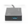 DIGITUS Hub USB 3.0, 4 porte incl. alimentatore 5V/2A case in alluminio