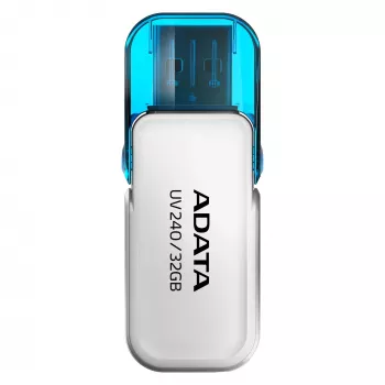 Chiavetta USB ADATA UV240 32 GB USB Type-A 2.0, bianco, con cappuccio