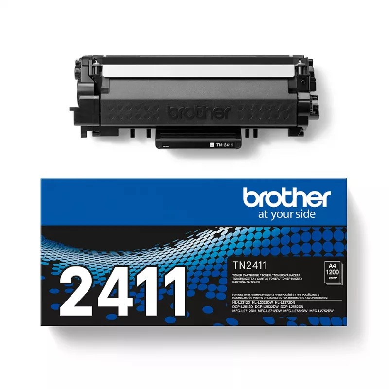 Cartuccia toner Brother TN-2411 — nero, confezione da 1, stampa laser, ~1200 pagine