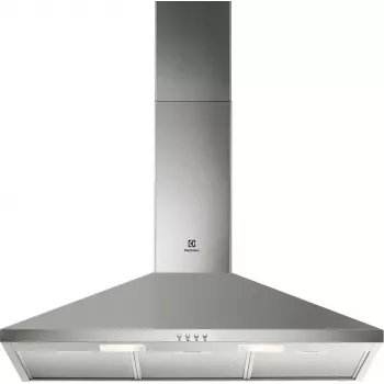 Cappa a parete Electrolux LFC319X, acciaio inox, 898×(69–102)×450 mm, 420 m³/h, 3 velocità, filtro metallico