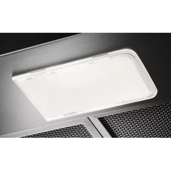 Cappa a parete Electrolux LFC319X, acciaio inox, 898×(69–102)×450 mm, 420 m³/h, 3 velocità, filtro metallico