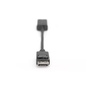 DIGITUS ASSMANN cavo adattatore DisplayPort, DP - HDMI Type A M/F, 20 cm con blocco, HDMI Ver. 2.0, attivo, CE, oro, nero