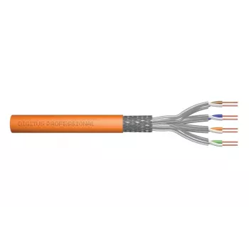 DIGITUS cavo da installazione - Cat 7 - S/FTP - AWG 23/1 - simplex - 500 m - arancione