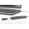 DIGITUS hub USB 3.0, 7 porte incl. alimentatore 5V/3,5A, case in alluminio