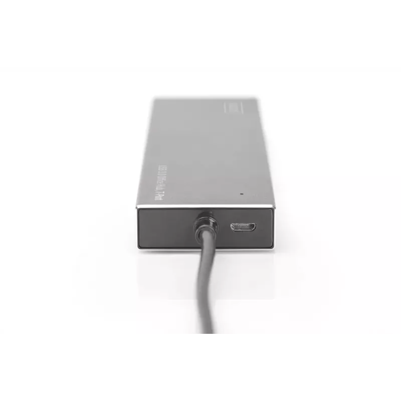 DIGITUS hub USB 3.0, 7 porte incl. alimentatore 5V/3,5A, case in alluminio