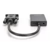 DIGITUS convertitore VGA a HDMI + audio (3,5 mm) Full HD (1080p), tipo cavo 15 cm nero