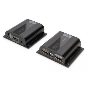 DIGITUS set extender HDMI, 50 m tramite cavo di rete (CAT6/6a/7), EDID, 1x HDMI Loop-Out, FHD 1080p