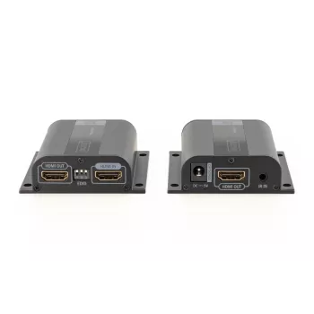 DIGITUS set extender HDMI, 50 m tramite cavo di rete (CAT6/6a/7), EDID, 1x HDMI Loop-Out, FHD 1080p