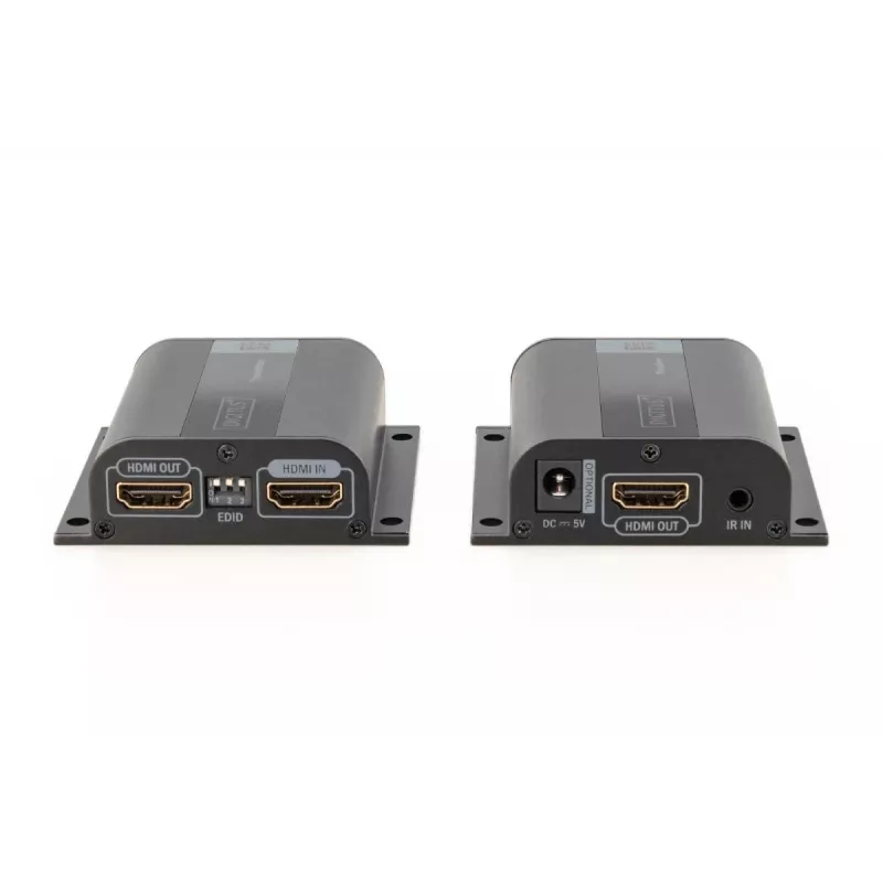 DIGITUS set extender HDMI, 50 m tramite cavo di rete (CAT6/6a/7), EDID, 1x HDMI Loop-Out, FHD 1080p