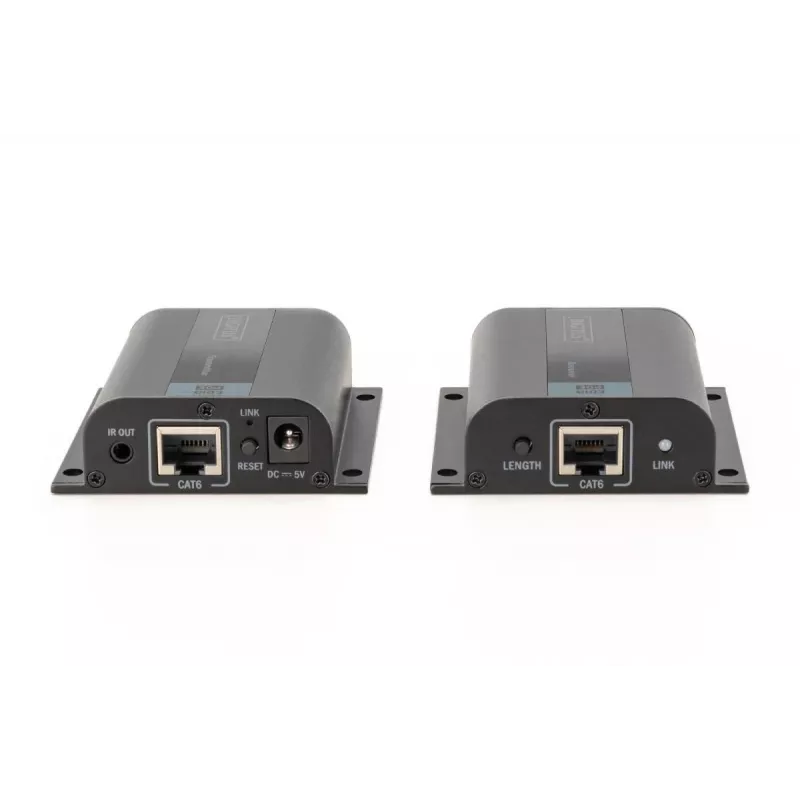 DIGITUS set extender HDMI, 50 m tramite cavo di rete (CAT6/6a/7), EDID, 1x HDMI Loop-Out, FHD 1080p