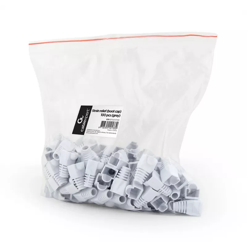 GEMBIRD passacavo (guaina antitorsione), grigio, 100 pz. per sacchetto