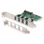 Scheda di espansione PCI-Express DIGITUS USB 3.0, 4 porte, 4 porte A/F esterne, chipset VL805