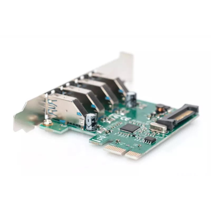 Scheda di espansione PCI-Express DIGITUS USB 3.0, 4 porte, 4 porte A/F esterne, chipset VL805