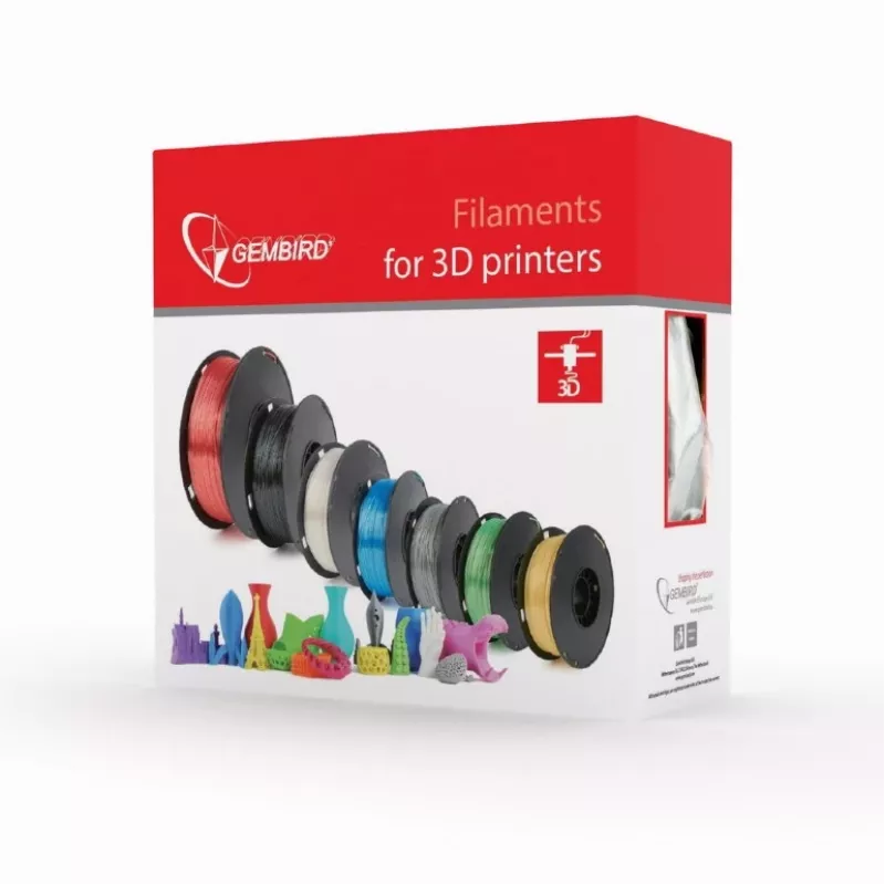 PLA GEMBIRD verde fluorescente, 1,75 mm, 1 kg