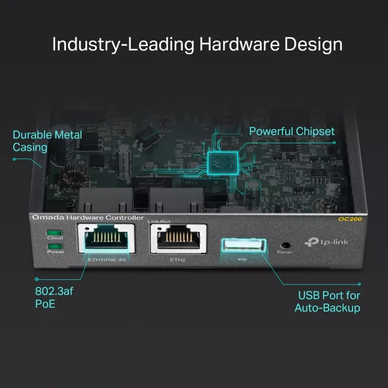 Controller hardware TP-Link Omada, nero, interno, 1200 MHz, 1024 MB, DDR3, 4000 MB