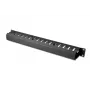Gabbia per gestione cavi DIGITUS 1U con pannello posteriore rimovibile, colore nero (RAL 9005)