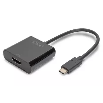 Adattatore DIGITUS USB Type-C a HDMI, 4K/30Hz lunghezza cavo: 20cm nero