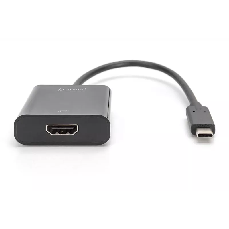 DIGITUS adattatore da USB-C a HDMI, 4K, 0,15 m, nero
