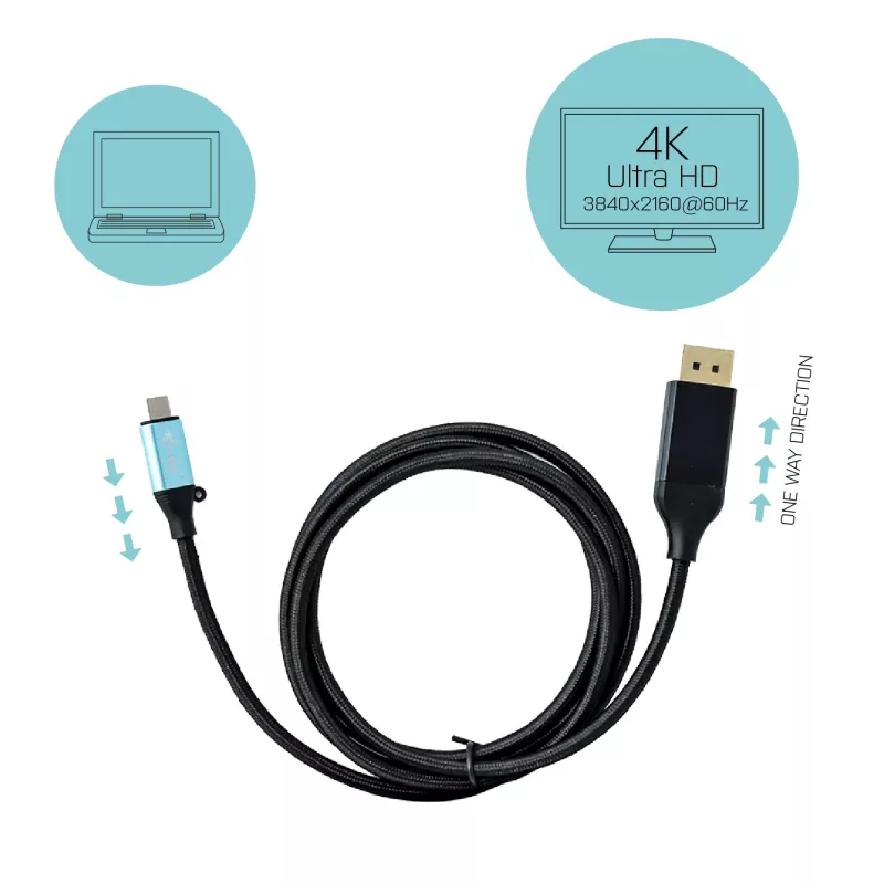i-tec adattatore a cavo USB-C DisplayPort 4K / 60 Hz 150 cm