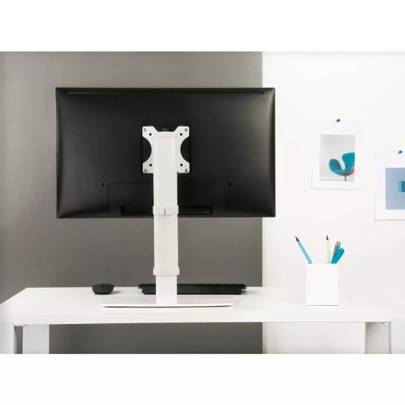 Techly ICA-LCD 260 supporto monitor / stand 68,6 cm (27 pollici) scrivania bianco