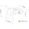 Techly ICALCD100BK supporto da tavolo nero