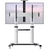 Techly ICA-TR24 supporto TV mobile, 60-100 pollici, 100 kg, con ripiani