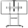 Techly ICA-TR24 supporto TV mobile, 60-100 pollici, 100 kg, con ripiani