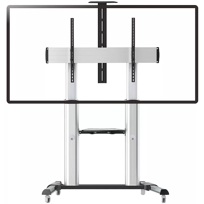 Techly ICA-TR24 supporto TV mobile, 60-100 pollici, 100 kg, con ripiani