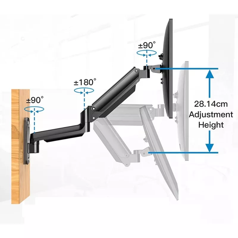 Techly ICA-LCD G112 supporto TV / stand 81,3 cm (32 pollici) nero